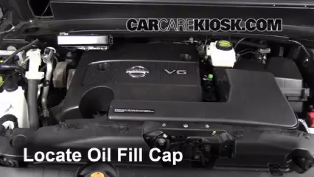 2013 Nissan Pathfinder SV 3.5L V6 Aceite Agregar aceite